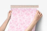 Peel & Stick Wallpaper | Pink Parlor Toile