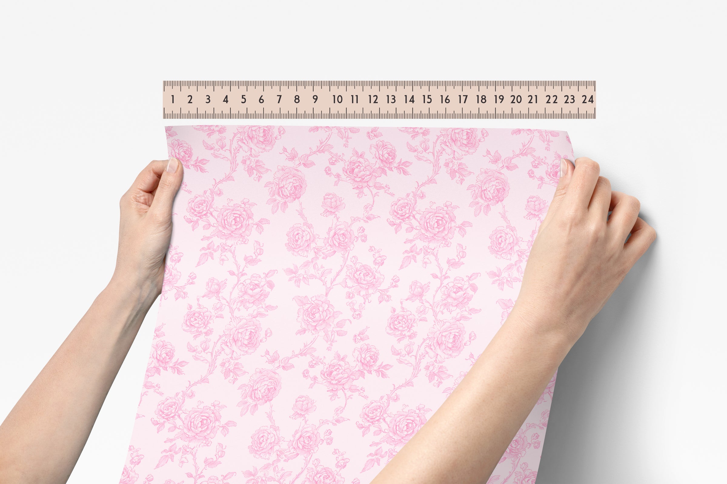 Peel & Stick Wallpaper | Pink Parlor Toile