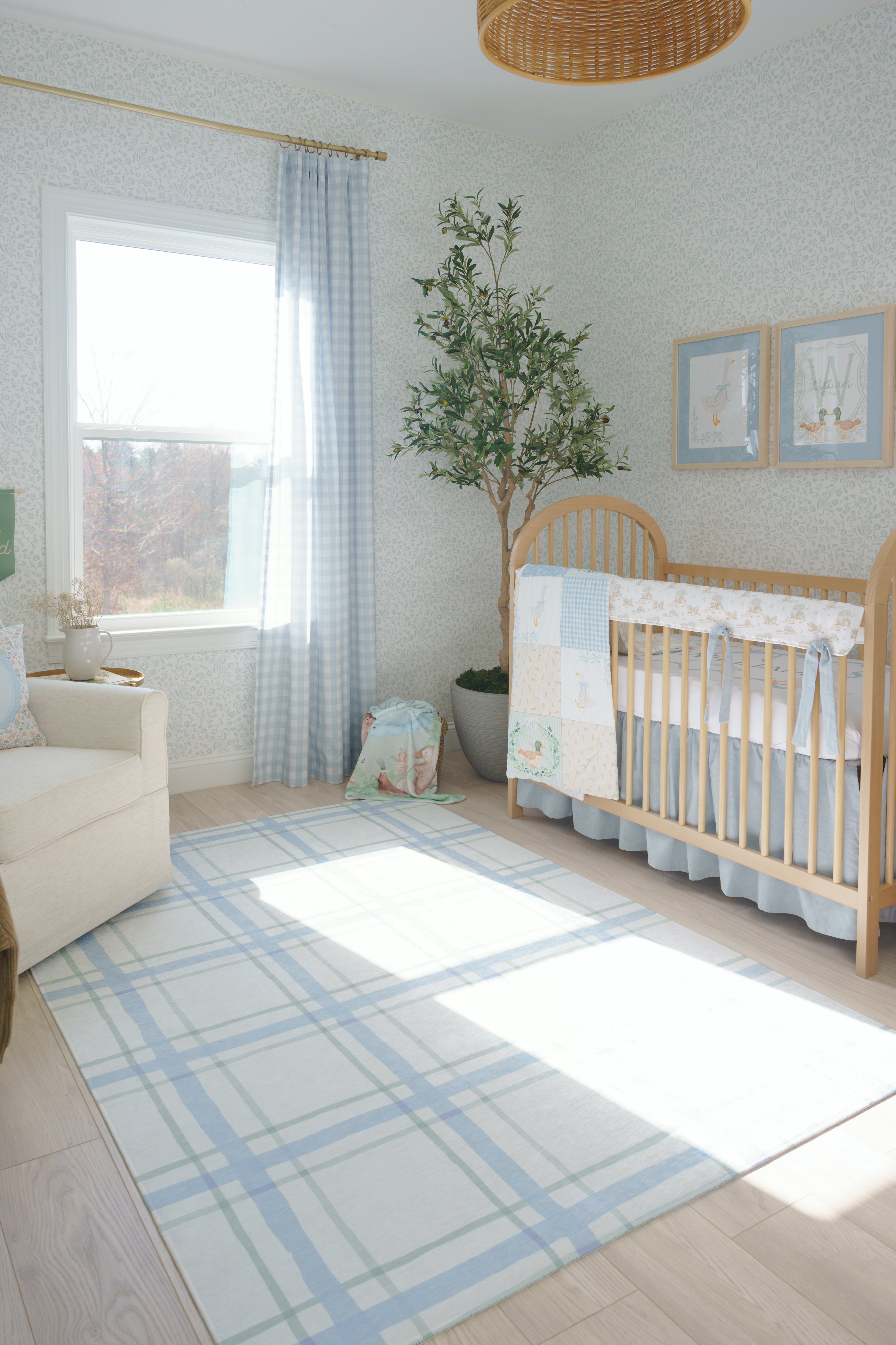 Gingham in Soft Chambray