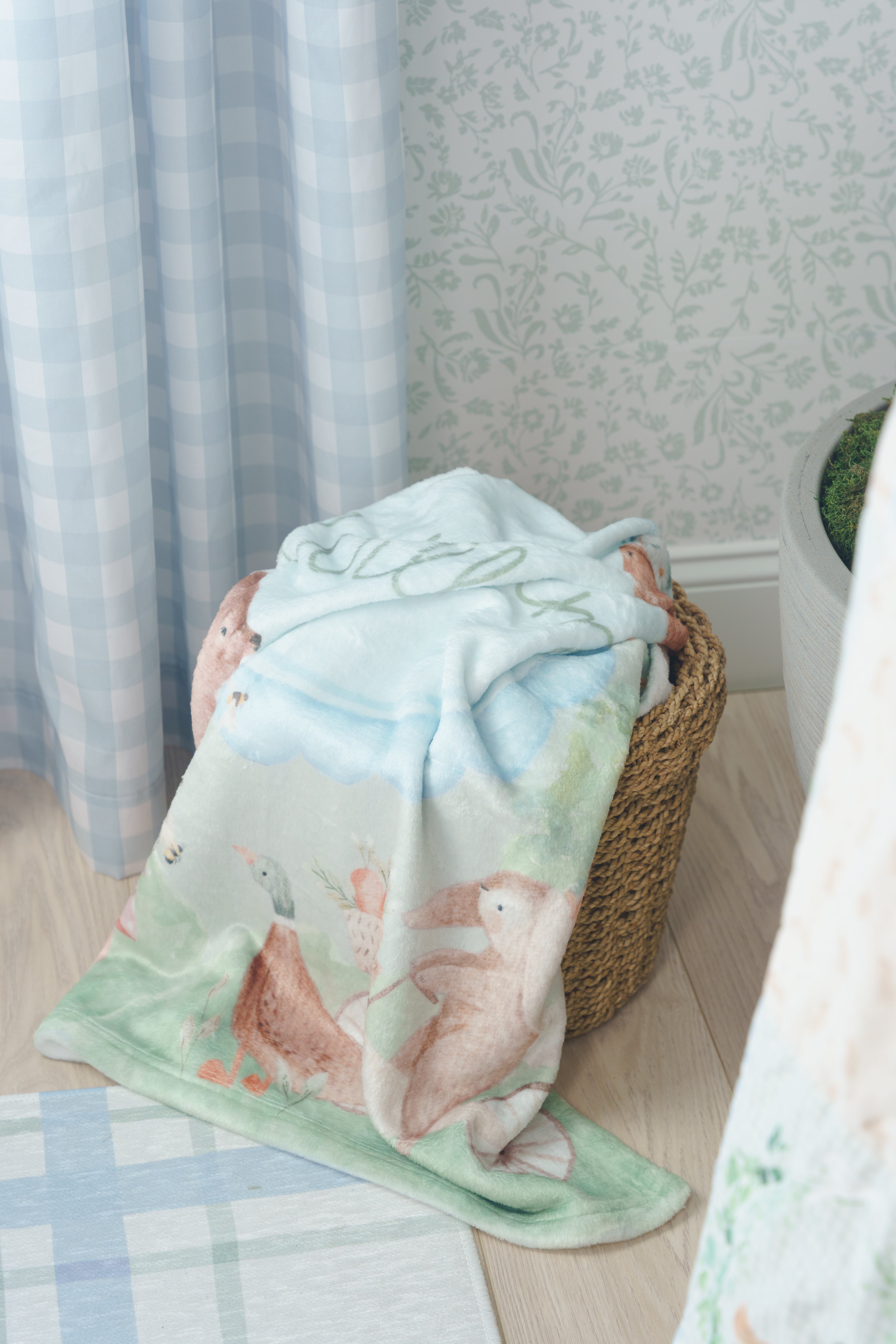 Gingham in Soft Chambray