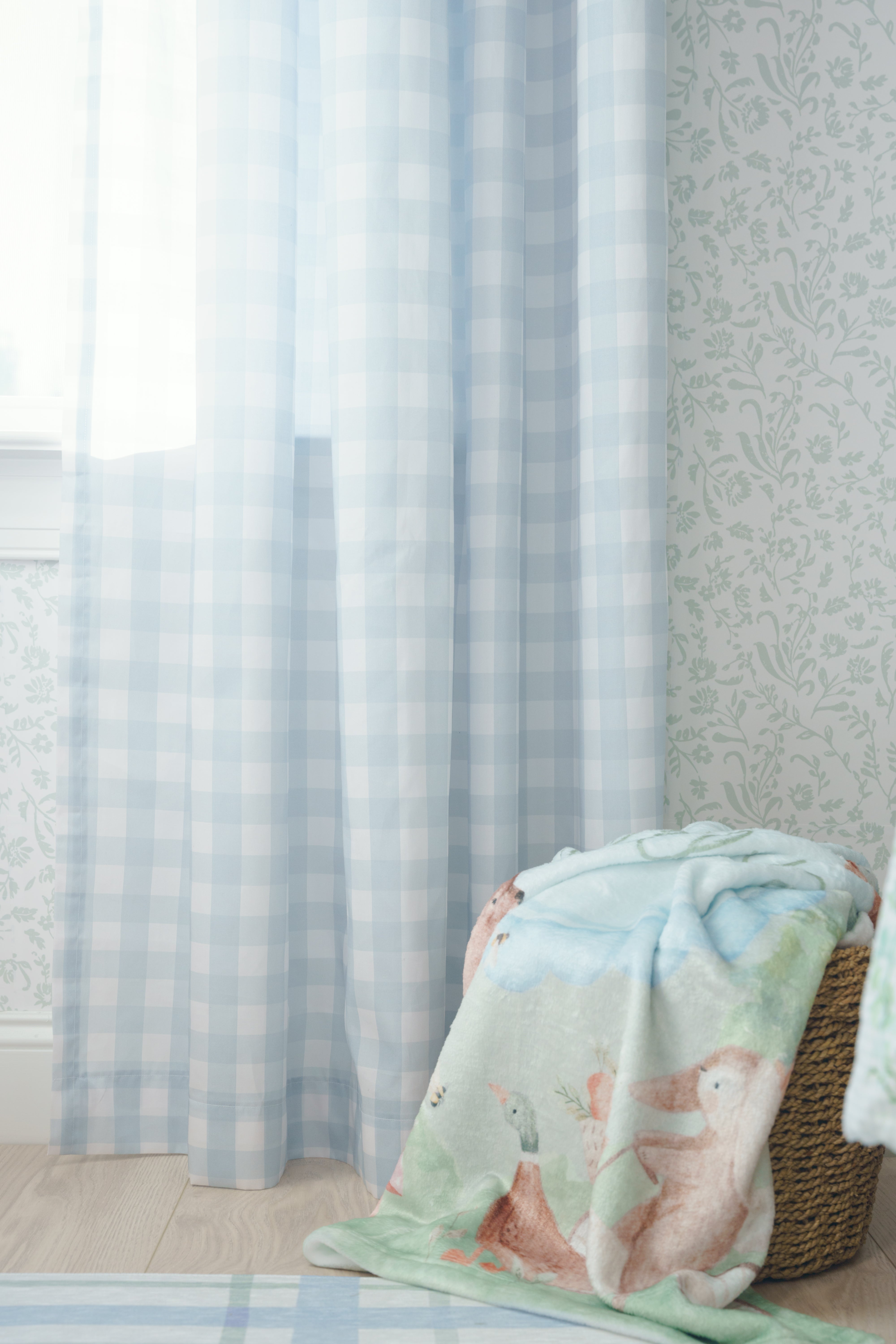 Gingham in Soft Chambray