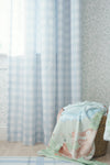 Curtain Panel | Gingham in Soft Chambray