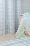 Curtain Panel | Gingham in Soft Chambray