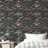 Bass Fishing Peel & Stick Wallpaper - gender_boy, Theme_Adventure, Theme_Ocean