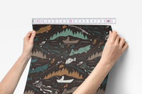 Bass Fishing Peel & Stick Wallpaper - gender_boy, Theme_Adventure, Theme_Ocean
