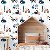 Big Trucks Peel & Stick Wallpaper - gender_boy, Theme_Adventure,