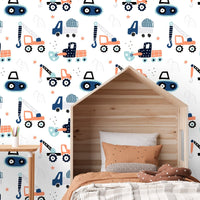 Big Trucks Peel & Stick Wallpaper - gender_boy, Theme_Adventure,