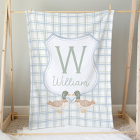 Minky Blanket | Duckling Plaid