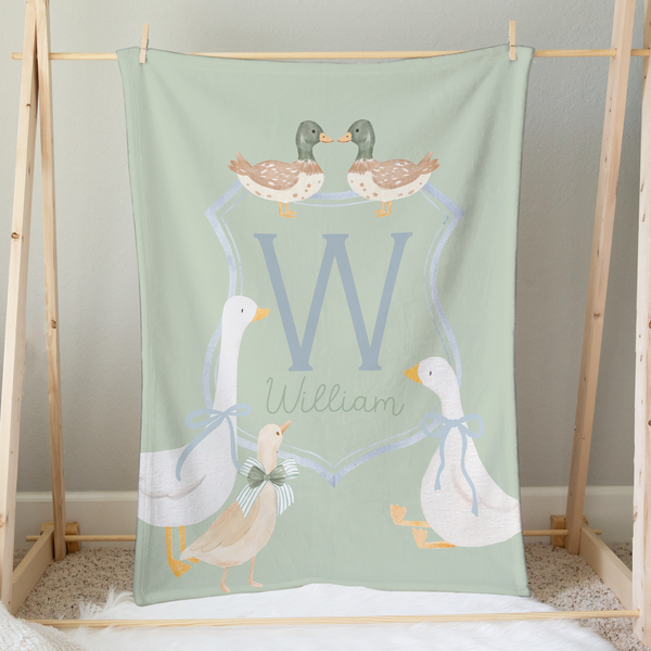 Minky Blanket | Storybook Crest