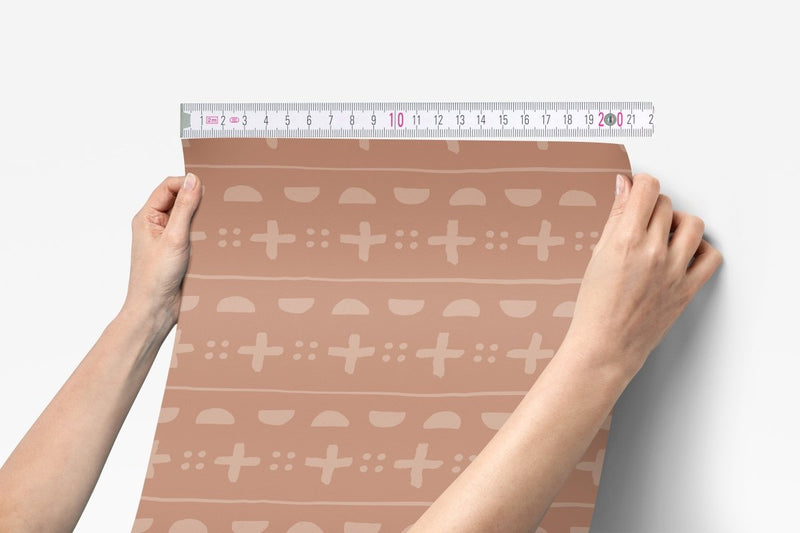 Boho Desert Mudcloth Peel & Stick Wallpaper - Boho Desert, gender_boy, Theme_Boho