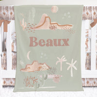 Boho Desert Personalized Minky Blanket - Boho Desert, gender_boy, Personalized_Yes