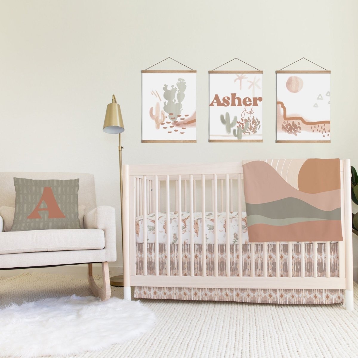 Boho Desert Personalized Nursery Art - Boho Desert, gender_boy, text