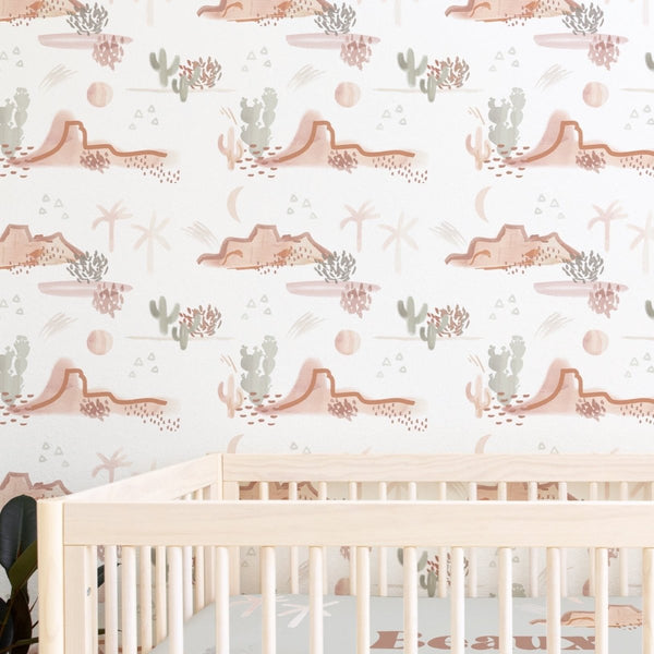 Boho Desert Peel & Stick Wallpaper - Boho Desert, gender_boy, Theme_Boho