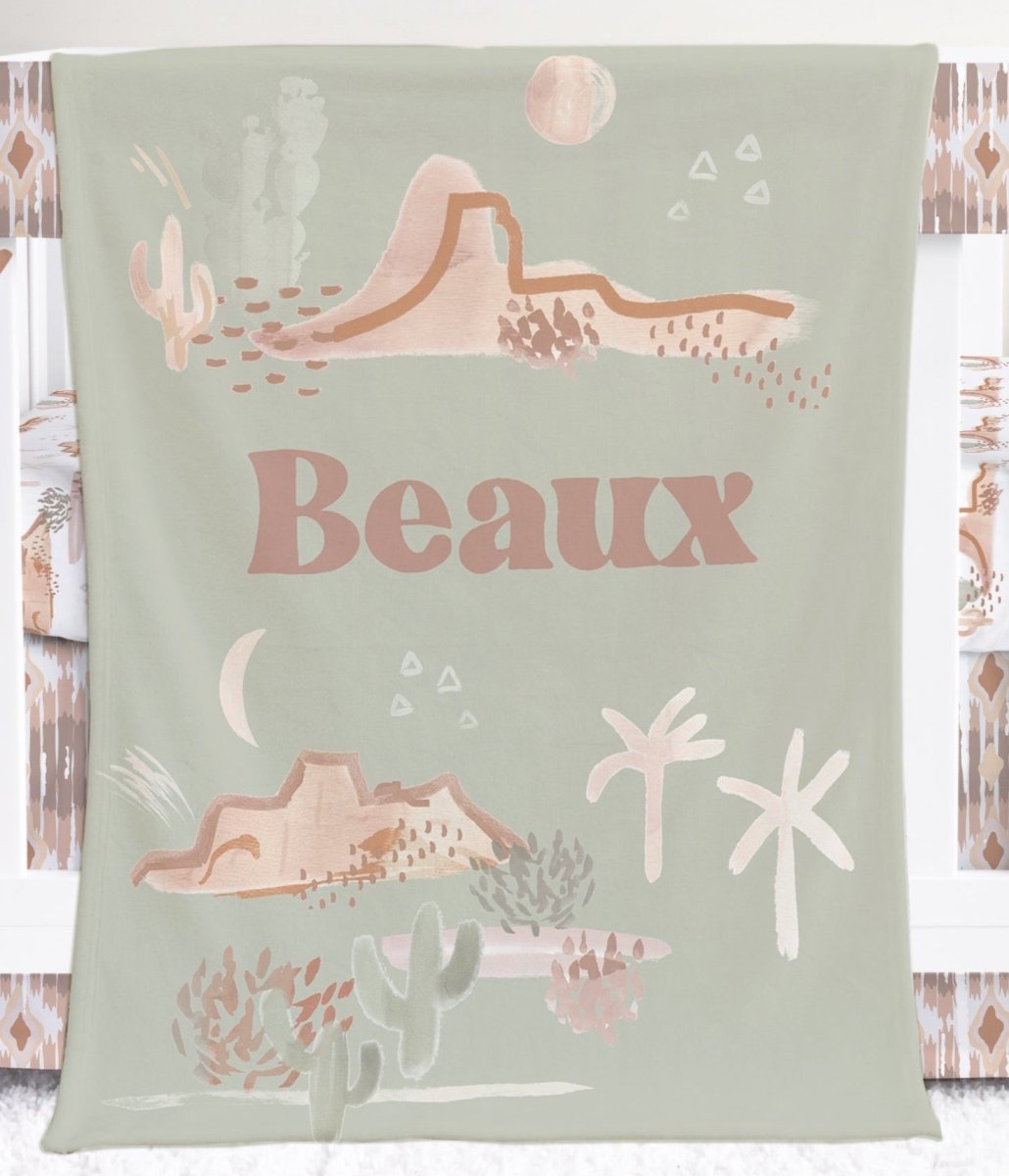 Boho Desert Sage Nursery Starter Set - Boho Desert, gender_boy, text