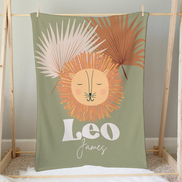Boho Jungle Personalized Minky Blanket - Boho Jungle, gender_boy, gender_neutral