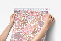 Boho Mermaids Floral Peel & Stick Wallpaper - Boho Mermaids, gender_girl, Theme_Boho
