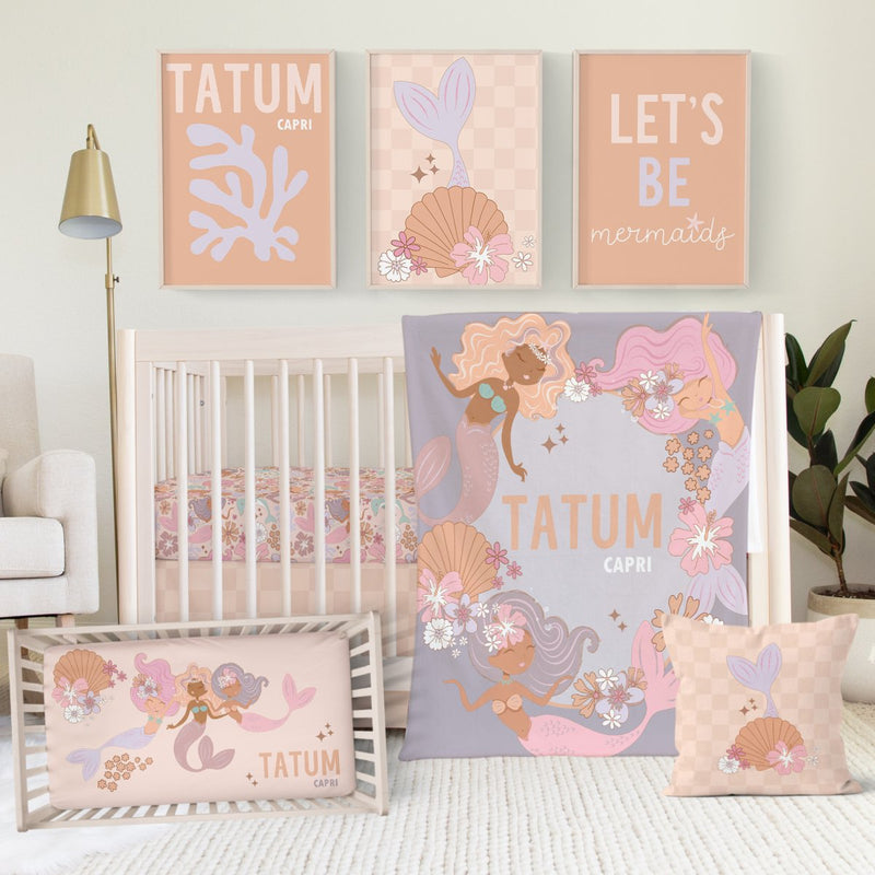 Boho Mermaids Nursery Starter Set - Boho Mermaids, gender_girl, text