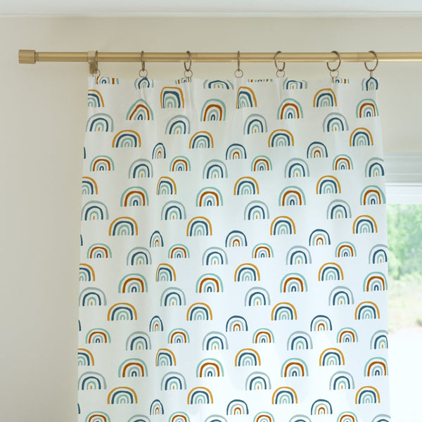 Boho Rainbow Curtain Panel - Boho Rainbow, gender_boy, gender_neutral