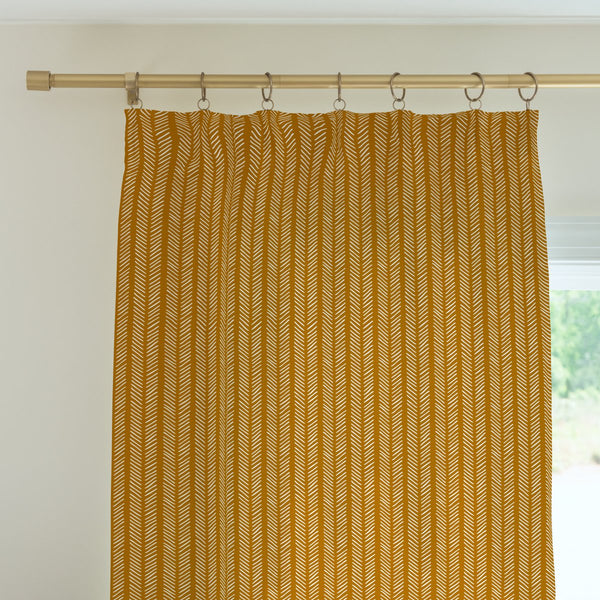 Boho Rainbow Herringbone Curtain Panel - Boho Rainbow, gender_boy, gender_neutral