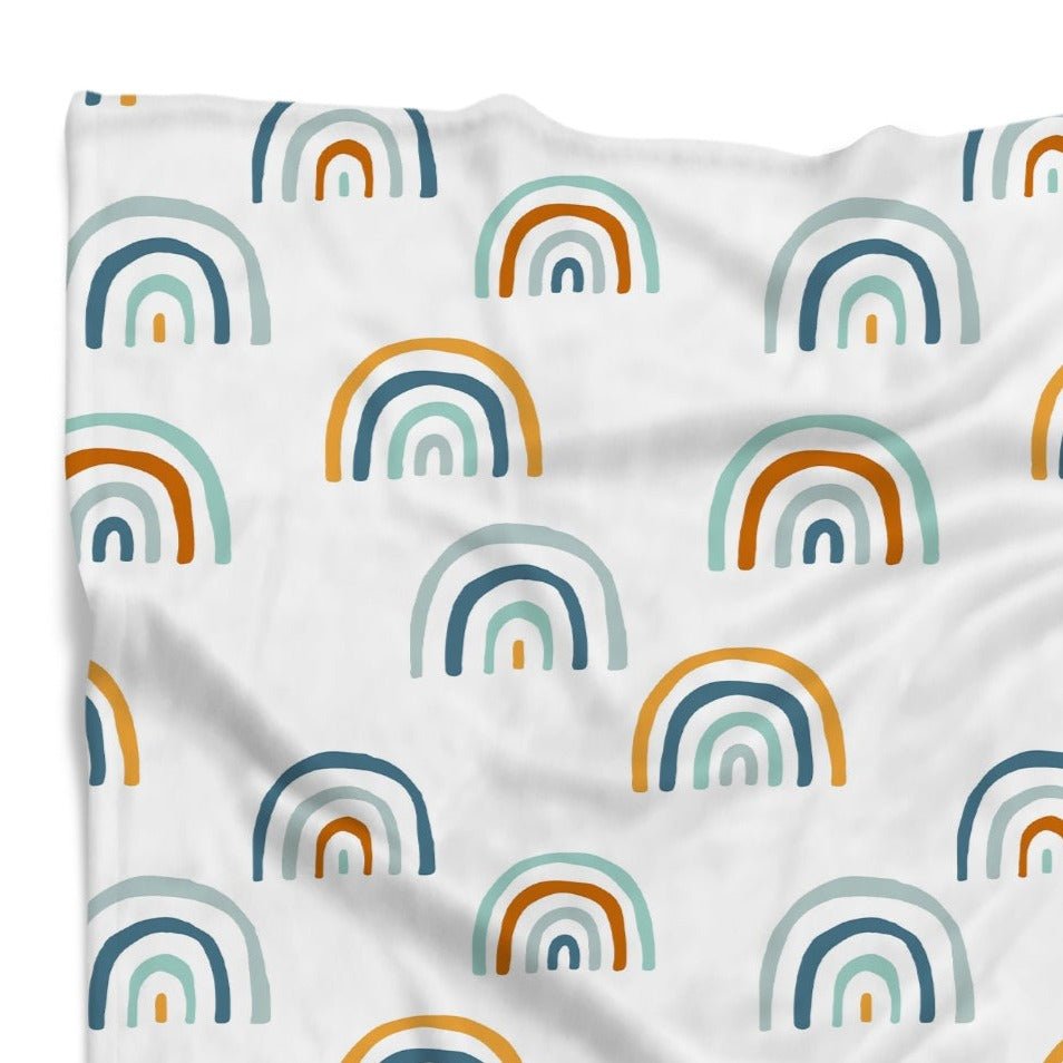 Boho Rainbow Minky Blanket - Boho Rainbow, gender_boy, gender_neutral