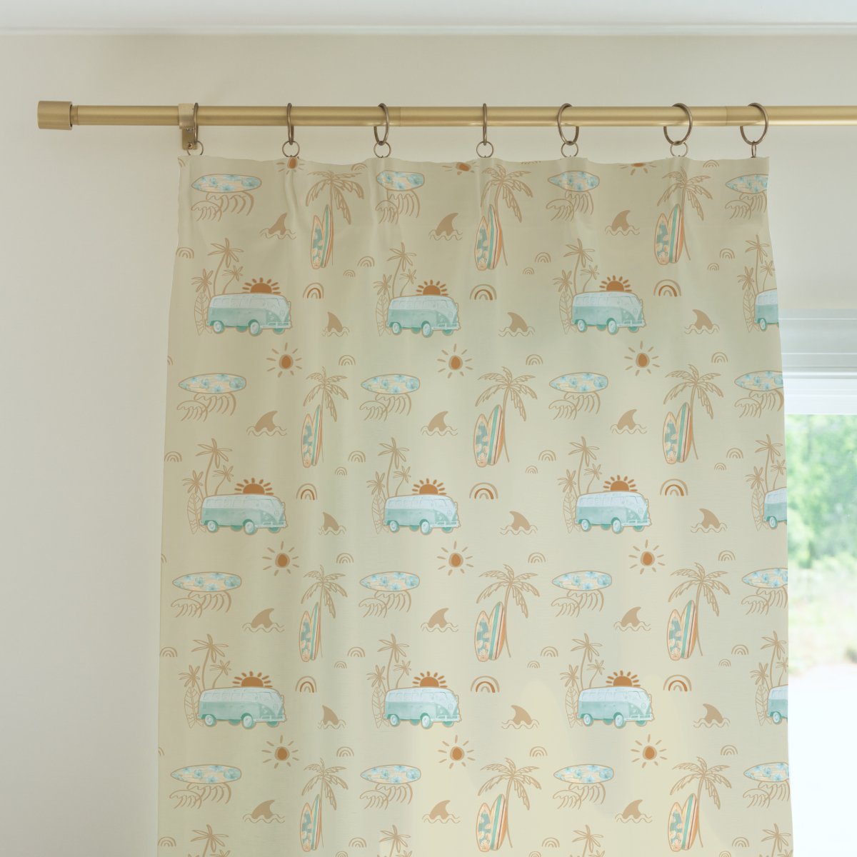 Boho Surfer Curtain Panel - Boho Surfer, gender_boy, gender_neutral