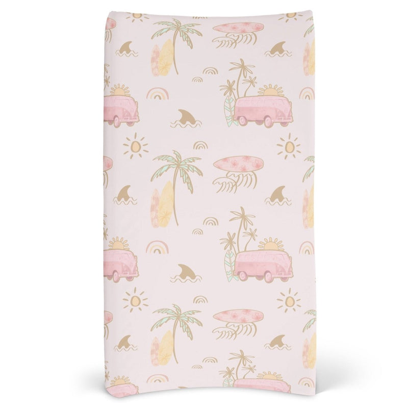 Boho Surfer Girl Changing Pad Cover - Boho Surfer Girl, gender_girl, Theme_Boho