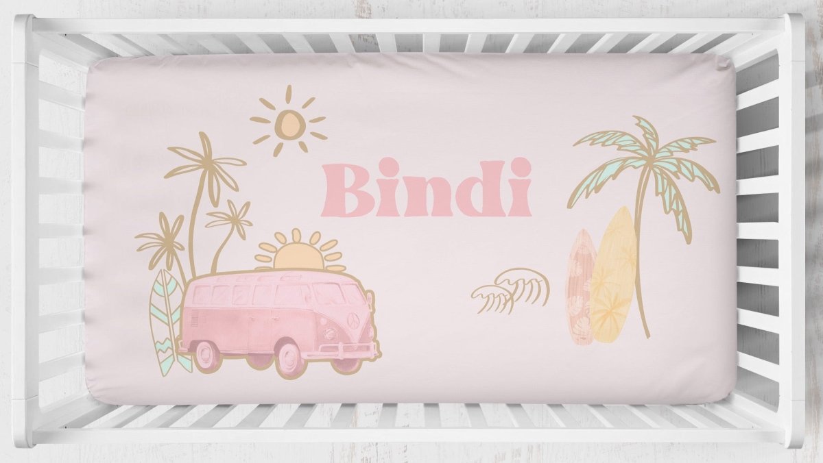 Boho Surfer Girl Nursery Starter Set - Boho Surfer Girl, gender_girl, text