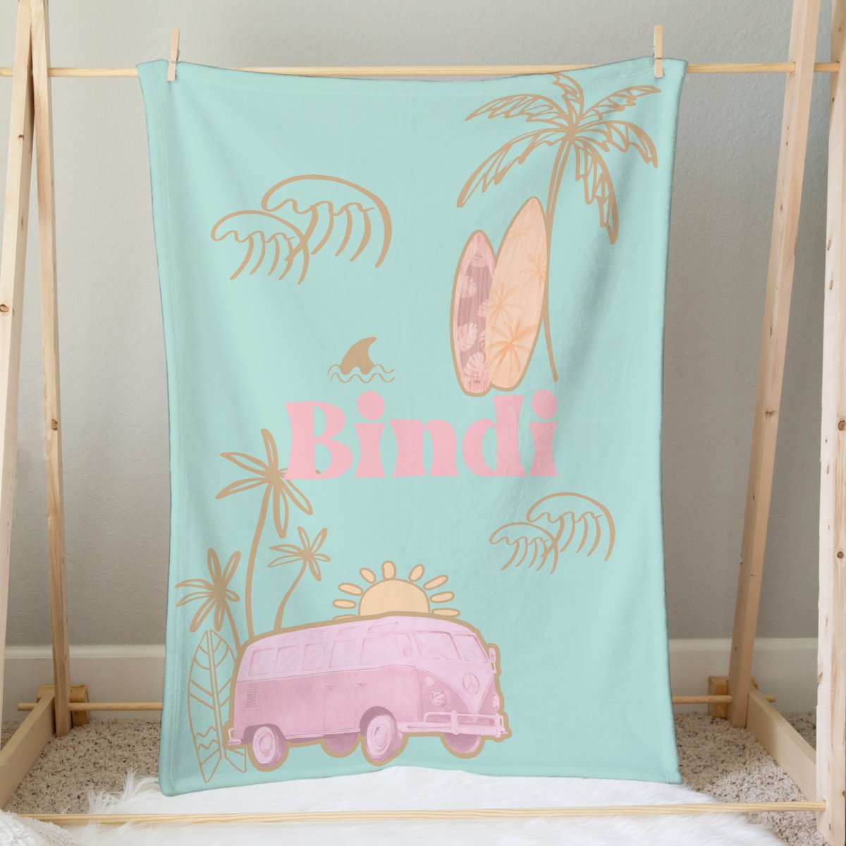 Boho Surfer Girl Nursery Starter Set - Boho Surfer Girl, gender_girl, text
