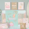 Boho Surfer Girl Personalized Nursery Art - Boho Surfer Girl, gender_girl, text