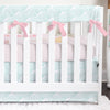 Boho Surfer Girl Waves Crib Bedding - Boho Surfer Girl, gender_girl, text