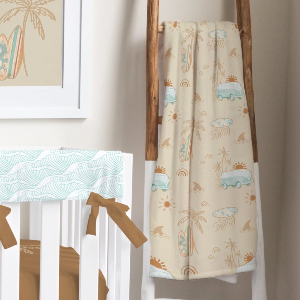 Boho Surfer Minky Blanket - Boho Surfer, gender_boy, gender_neutral