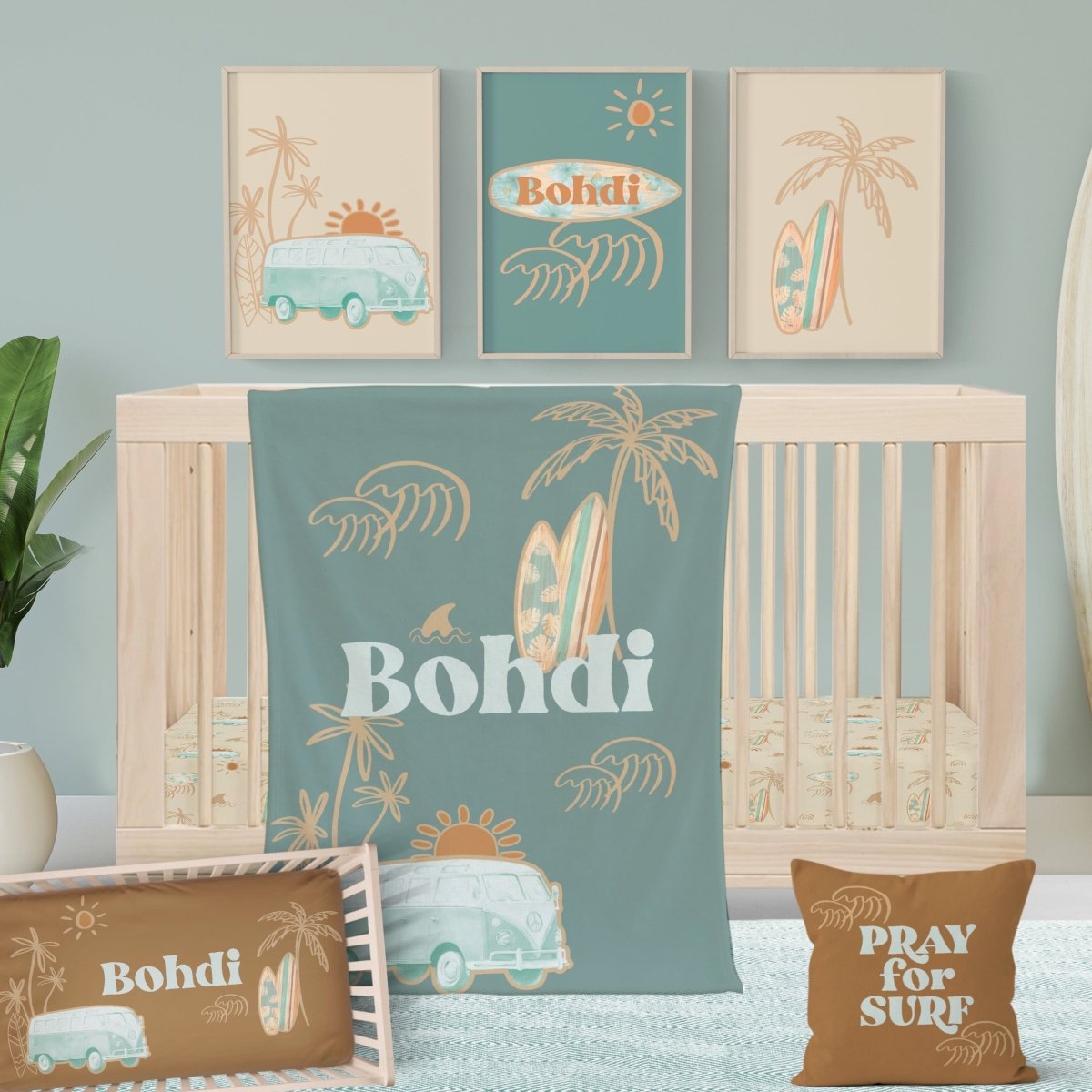 Boho Surfer Nursery Starter Set - Boho Surfer, gender_boy, gender_neutral
