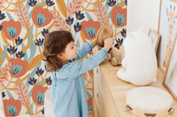 Boho Wildflower Peel & Stick Wallpaper - gender_girl, Theme_Boho, Theme_Floral
