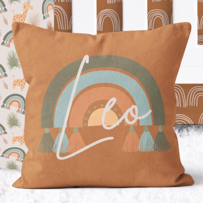 Boho Jungle Lion Kids Bedding Set (Comforter or Duvet Cover)