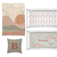 Boho Desert Nursery Starter Crib Bedding Set