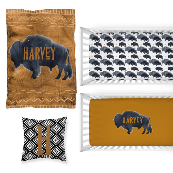 Buffalo Babe Nursery Starter Crib Bedding Set