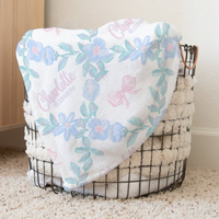 Granny Chic Personalized Baby Blanket - gender_girl, Granny Chic, Personalized_Yes