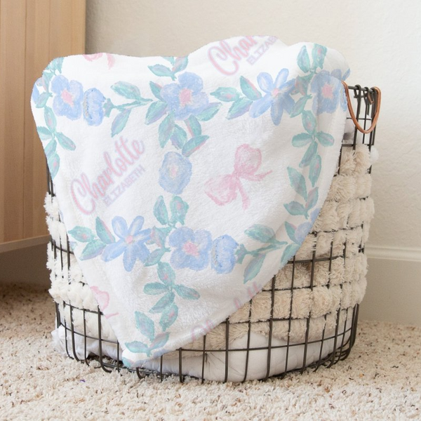 Granny Chic Personalized Baby Blanket - gender_girl, Granny Chic, Personalized_Yes
