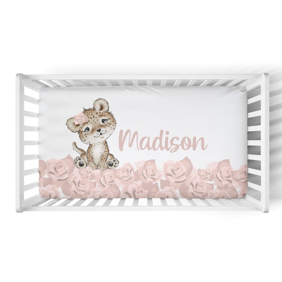 Cheetah Floral Nursery Starter Set - Cheetah Floral, gender_girl, text