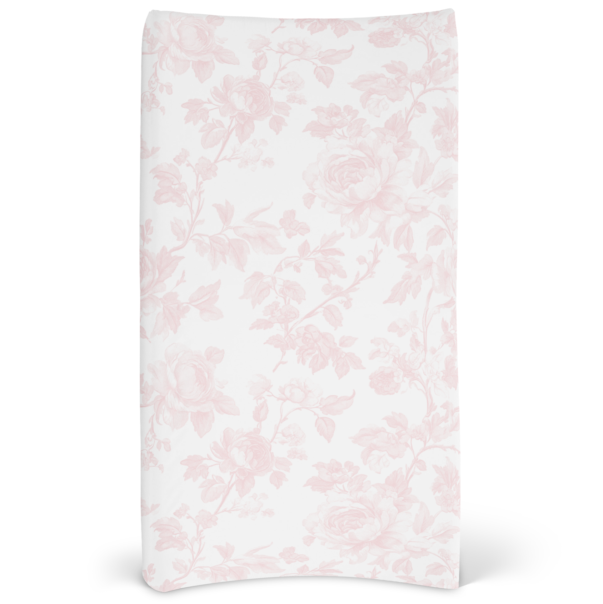 Fancy Bow Toile Changing Pad Cover