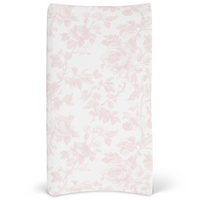 Fancy Bow Toile Changing Pad Cover
