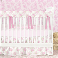 Crib Rail Cover | Pretty Please + Pink Parlor Toile