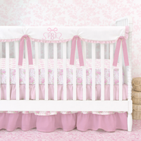Crib Bedding Set | Scalloped Pretty in Pink