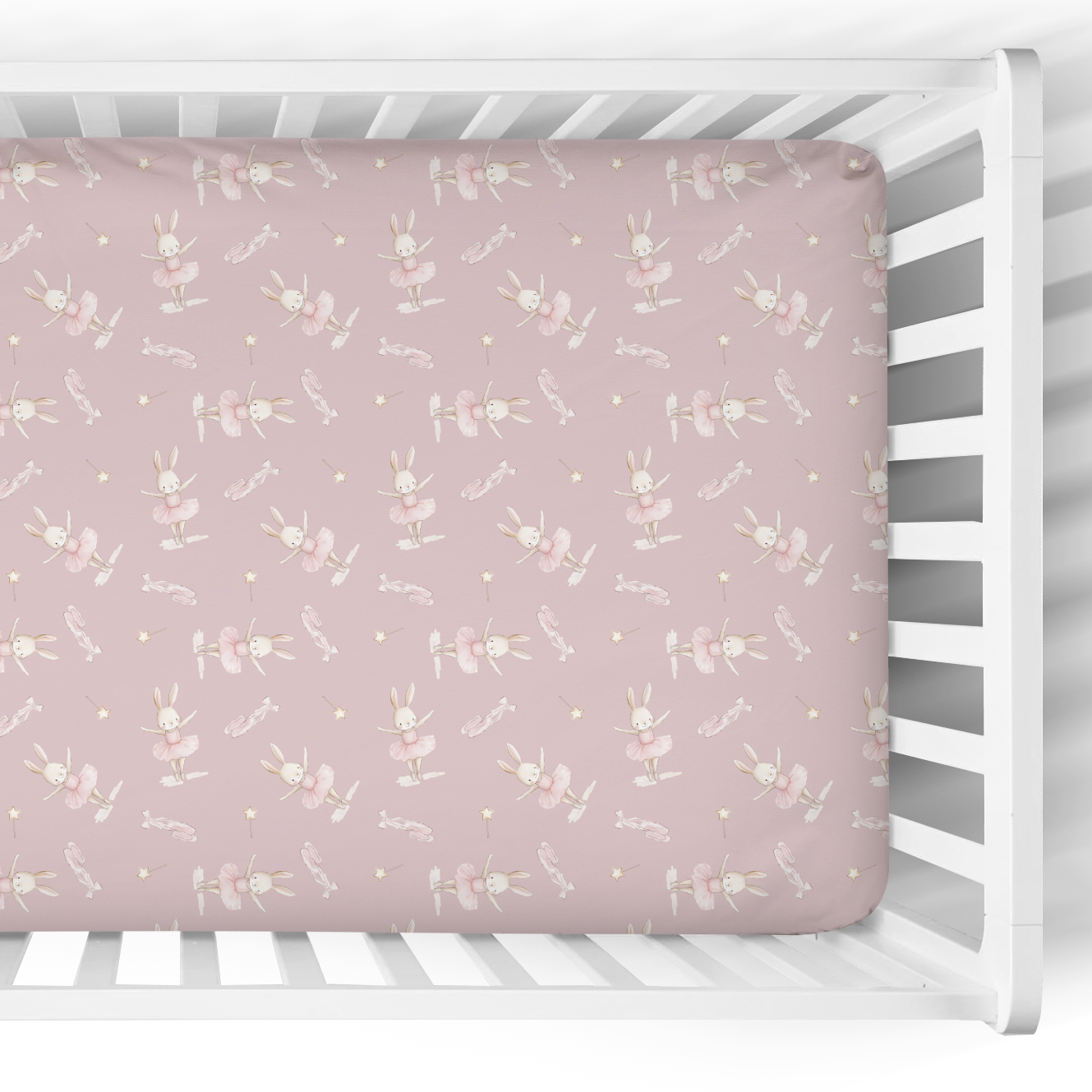 Crib Sheet | Ballerina Bunnies