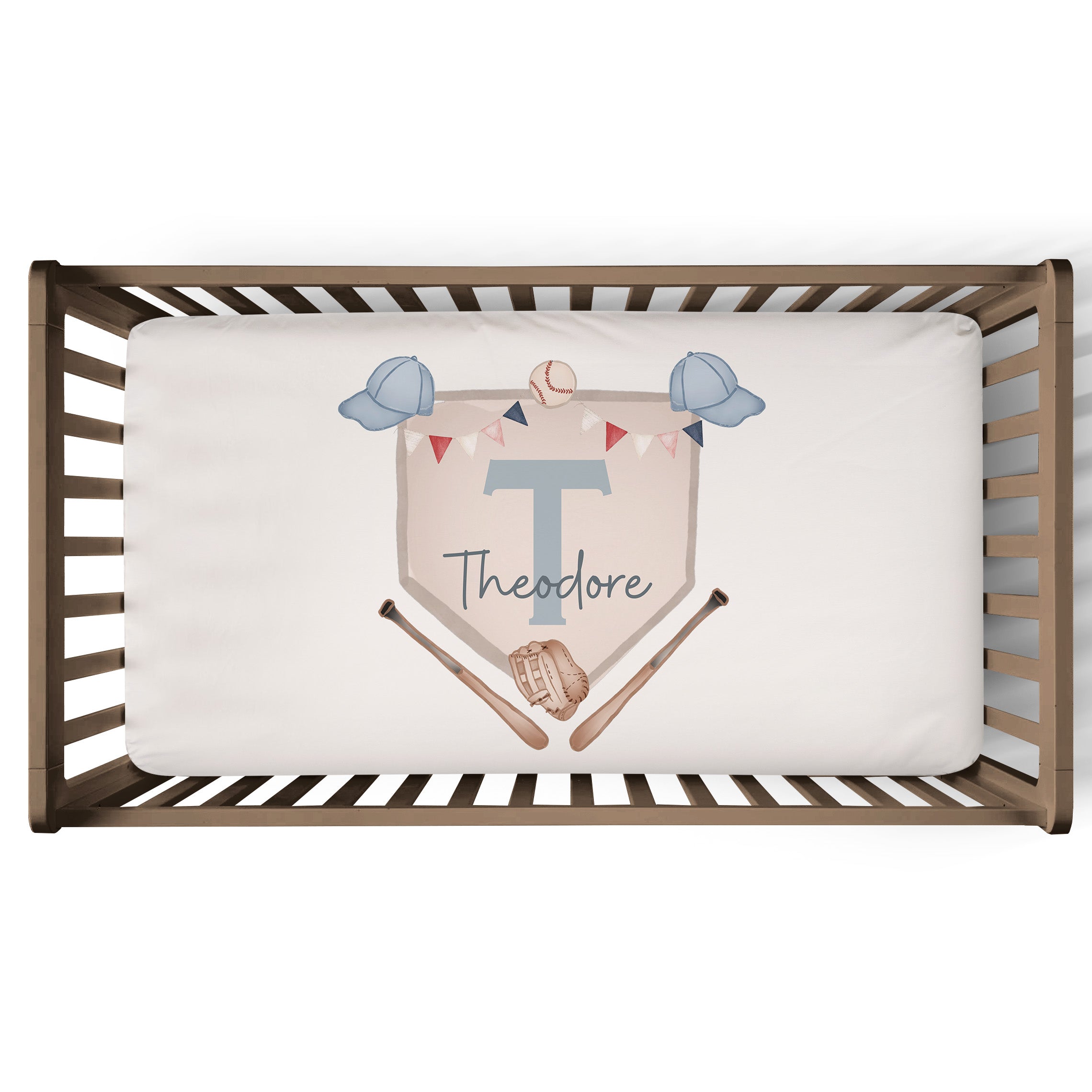 Personalized Crib Sheet | Little Slugger