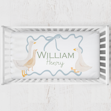 Personalized Crib Sheet | Goose & Bow