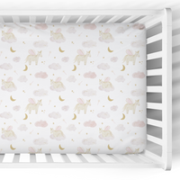 Crib Sheet | Moonlit Unicorns