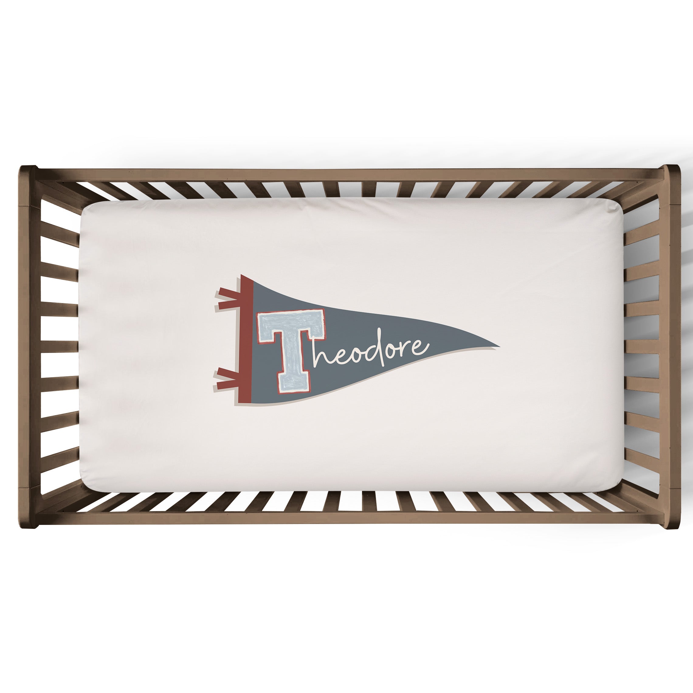 Personalized Crib Sheet | Heritage Pennant