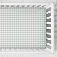 Crib Sheet | Gingham in Mist Sage