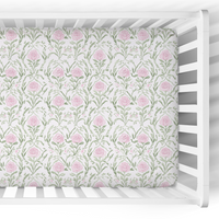 Crib Sheet | Rosette Trellis